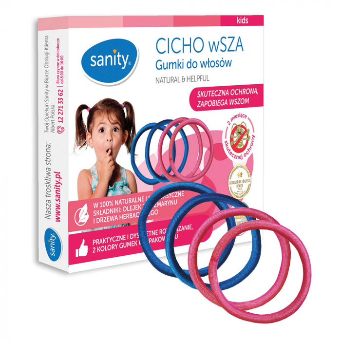 Elastice de par impotriva paduchilor Sanity Chicho wSZA, 100% Natural, Solutie practica si discreta, Disponibil in doua culori [2]