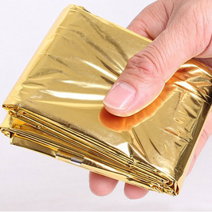 Patura termica pentru situatii de urgenta, 220x140 cm, 2 fete, 10 bucati [2]