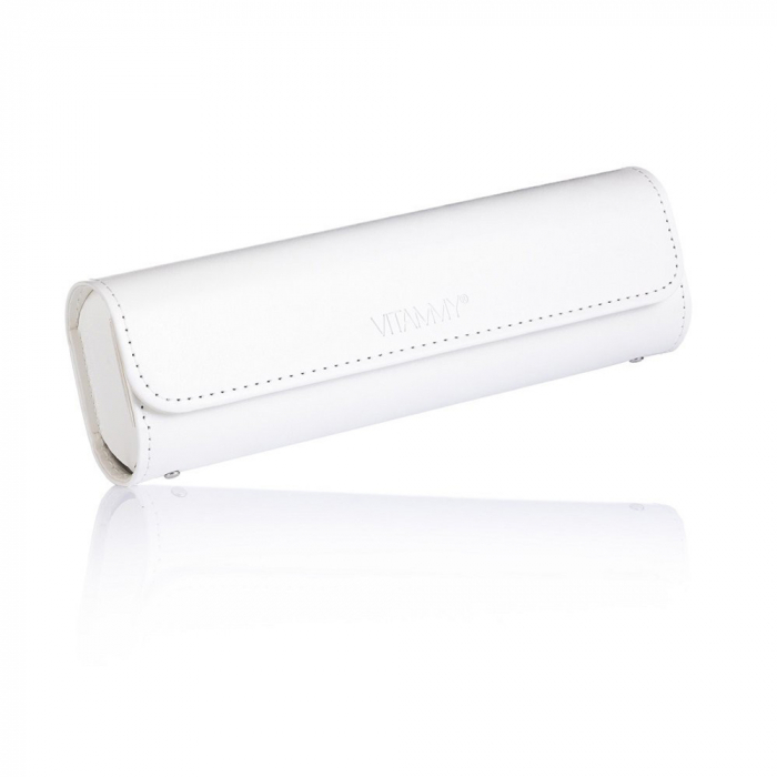 Husa de protectie Vitammy Case 3, din piele ecologica, dedicata periutelor de dinti electrice Vitammy: Aurum, Pearl+, Platinum, Symphony, Smils, Harmony, Splash, Dino, Alb [2]