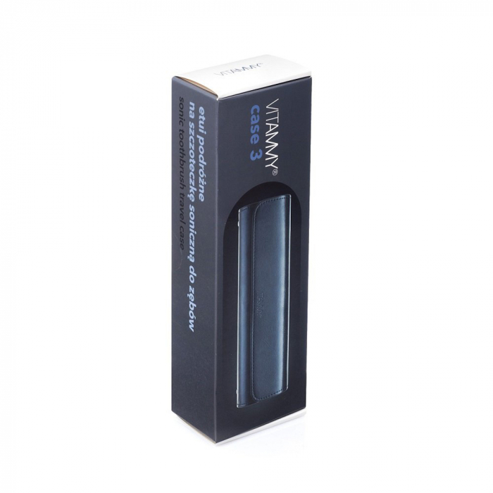 Husa de protectie Vitammy Case 3, din piele ecologica, dedicata periutelor de dinti electrice Vitammy: Aurum, Pearl+, Platinum, Symphony, Smils, Harmony, Splash, Dino, Negru [6]