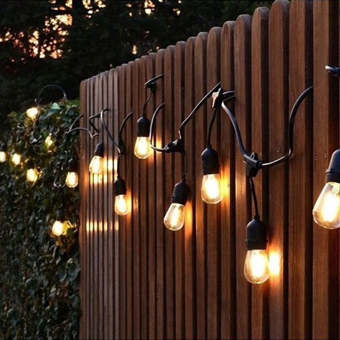 Instalatie luminoasa led, 220V, ghirlanda de gradina, pentru exterior, cu cablu rezistent si stecher european, lumina calda decorativa, 10m 10 becuri [5]