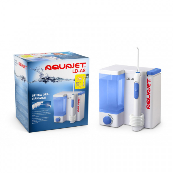 Irigator bucal Little Doctor Aquajet LD A8 pentru adulti, profesional, 1200 impulsuri/min, 4 duze incluse, alb [3]