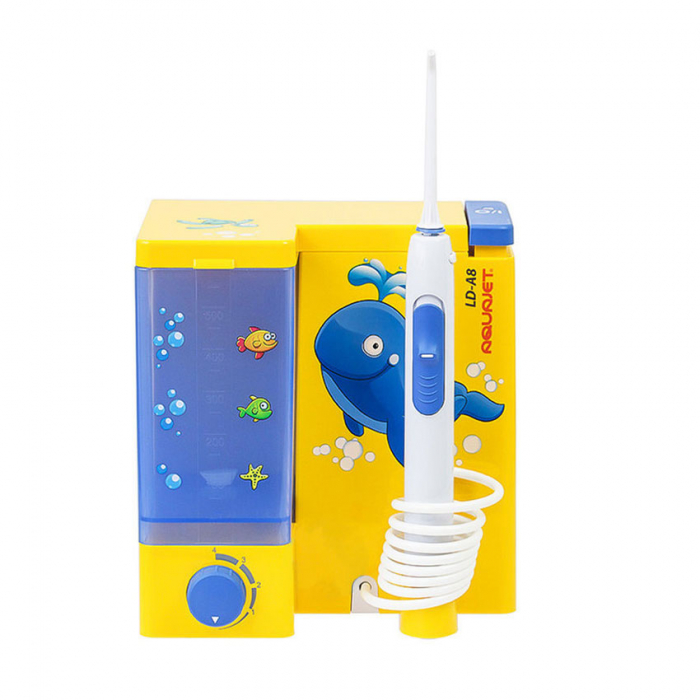 Irigator bucal Little Doctor Aquajet LD A8 pentru adulti si copii, profesional, 1200 impulsuri/min, 4 duze incluse, galben [4]