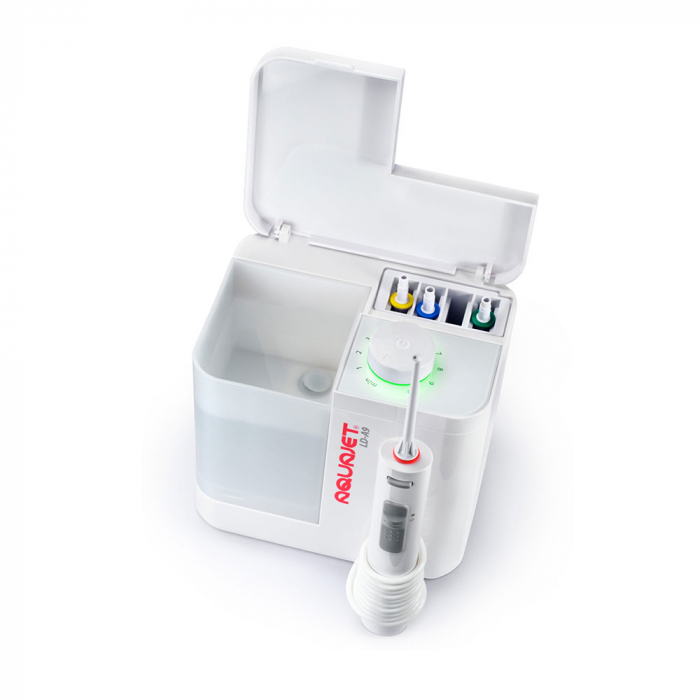 Irigator bucal Little Doctor Aquajet LD-A9, profesional, 400–1800 impulsuri/minut, 4 duze incluse, maner ergonomic Soft-Touch [2]