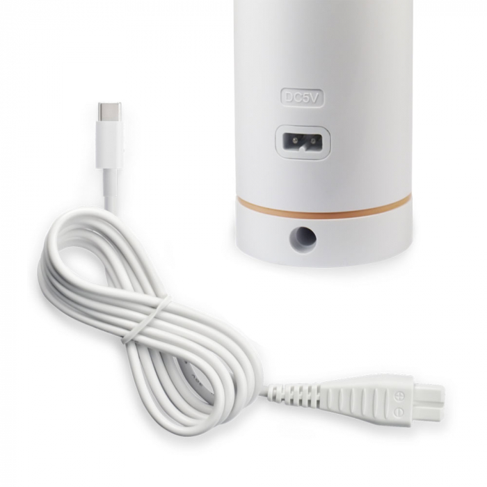 Irigator nazal Little Doctor Aquarin LD-N1, 3 niveluri de presiune, pentru copii si adulti, capacitate 900 ml, incarcare USB, Alb [4]