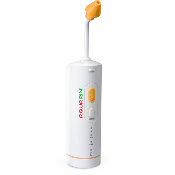 Irigator nazal Little Doctor Aquarin LD-N1, 3 niveluri de presiune, pentru copii si adulti, capacitate 900 ml, incarcare USB, Alb [2]