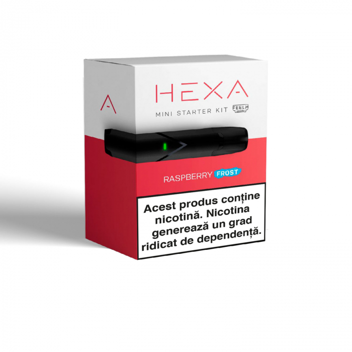 Kit tigara electronica Hexa Mini + Pod Hexa zmeura racoritoare, 20 mg, tehnologie FEELM [5]