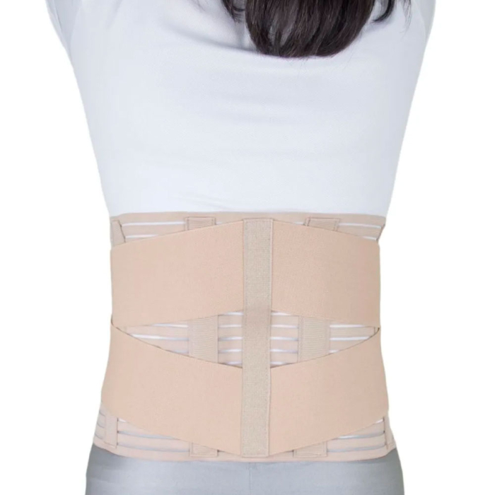 Lombostat VitalMed B6, pentru sustinerea eficienta a coloanei lombare, 4 atele metalice, inchidere cu scai, marimea L [2]