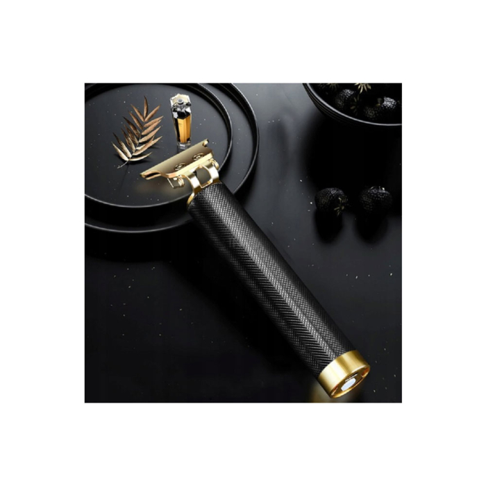 Masina de tuns profesionala T9, pentru barba, par si corp, trimmer barba si contur, otel inoxidabil, lame precise tip T-blade, cap ceramic, 4 capete atasabile, incarcare USB, rezistenta la apa [6]