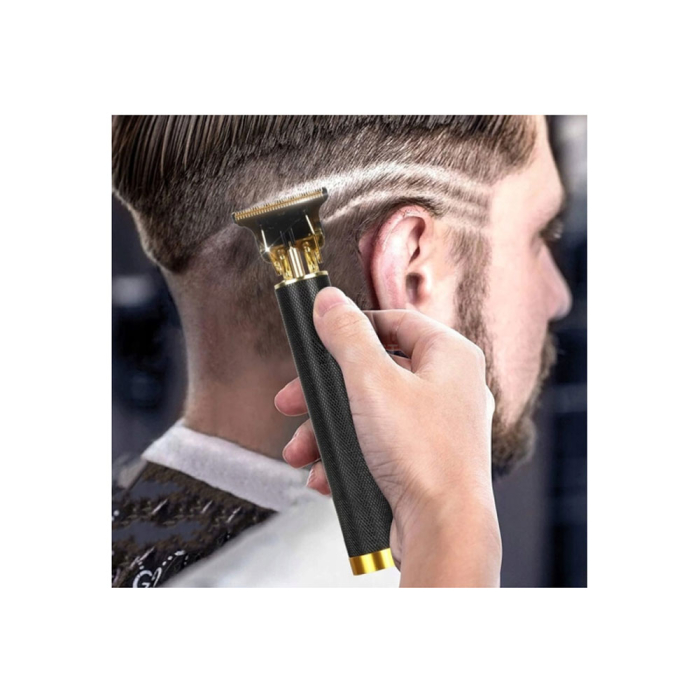 Masina de tuns profesionala T9, pentru barba, par si corp, trimmer barba si contur, otel inoxidabil, lame precise tip T-blade, cap ceramic, 4 capete atasabile, incarcare USB, rezistenta la apa [10]