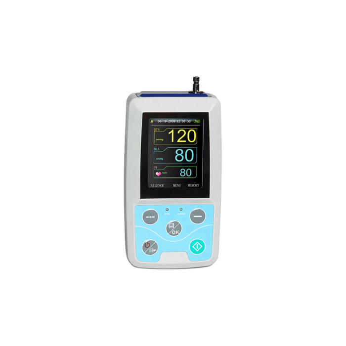 Monitor ambulatoriu de tensiune arteriala Contec ABPM50, de tip NIBP Holter, inregistrare 24 de ore, pana la 350 de grupuri de date NIBP, afisaj color TFT, functie gestionare alarme, manseta 25-35 cm [3]