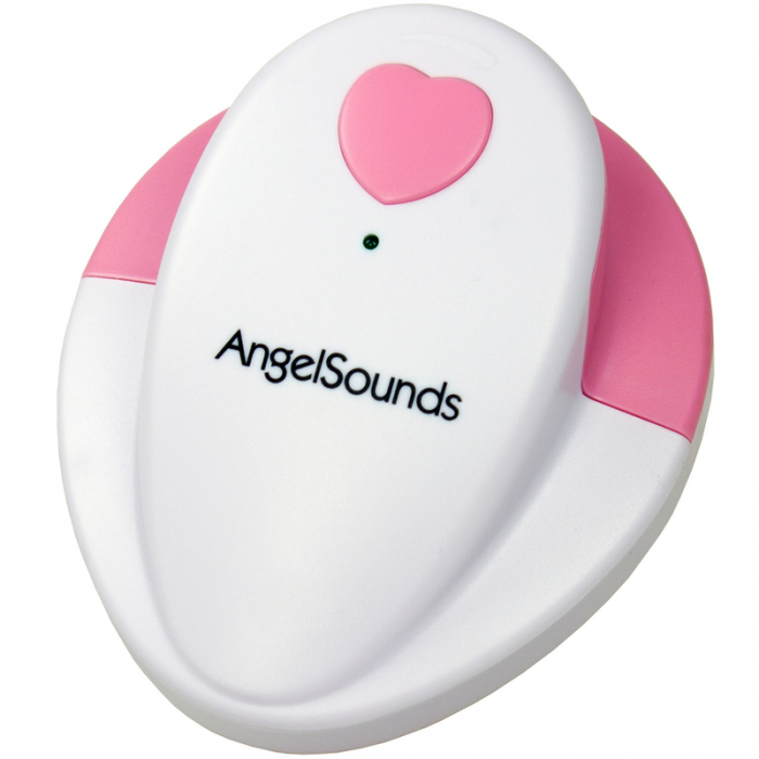 Monitor Fetal Doppler AngelSounds JPD-100S, pentru monitorizarea functiilor vitale ale fatului, Alb/Roz [7]