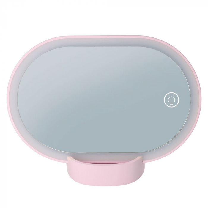 Oglinda cosmetica iluminata Vitammy Cindi, cu reglare in orice unghi, baza detasabila, cablu mini USB [4]