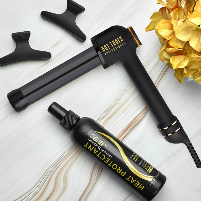 Ondulator Hot Tools Curlbar, Pro Artist Black Gold collection, 32 mm, 8 trepte de temperatura, invelis din titan, cronometru pentru bucle, HTCURL1110BG [11]