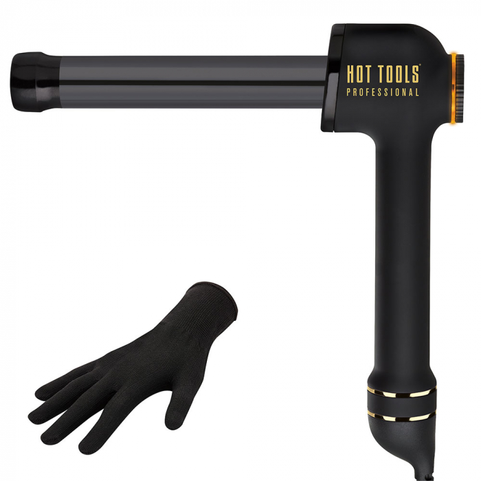 Ondulator Hot Tools Curlbar, Pro Artist Black Gold collection, 25 mm, 8 trepte de temperatura, invelis din titan, cronometru pentru bucle, HTCURL1181BG [2]