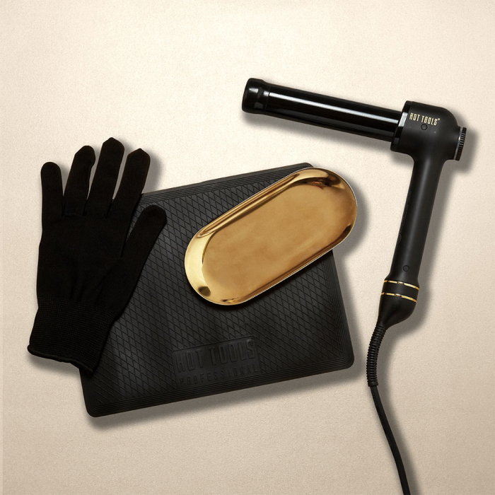 Ondulator Hot Tools Curlbar, Pro Artist Black Gold collection, 25 mm, 8 trepte de temperatura, invelis din titan, cronometru pentru bucle, HTCURL1181BG [9]