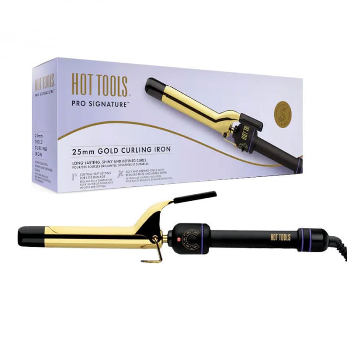 Ondulator Hot Tools Gold Curling, 25 mm, placat cu aur, Pro Signature, HTIR1575UKE [1]