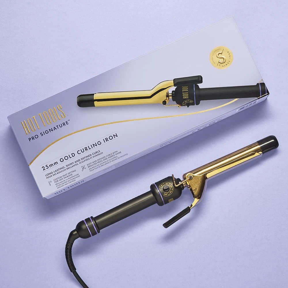 Ondulator Hot Tools Gold Curling, 25 mm, placat cu aur, Pro Signature, HTIR1575UKE, resigilat [7]