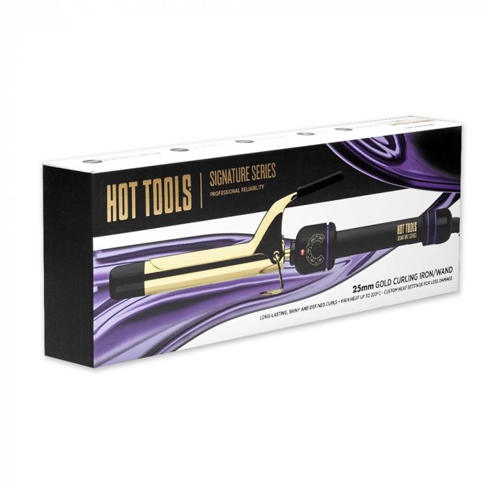 Ondulator Hot Tools Gold Curling, 25 mm, placat cu aur, Signature Series, HTIR1575E [6]