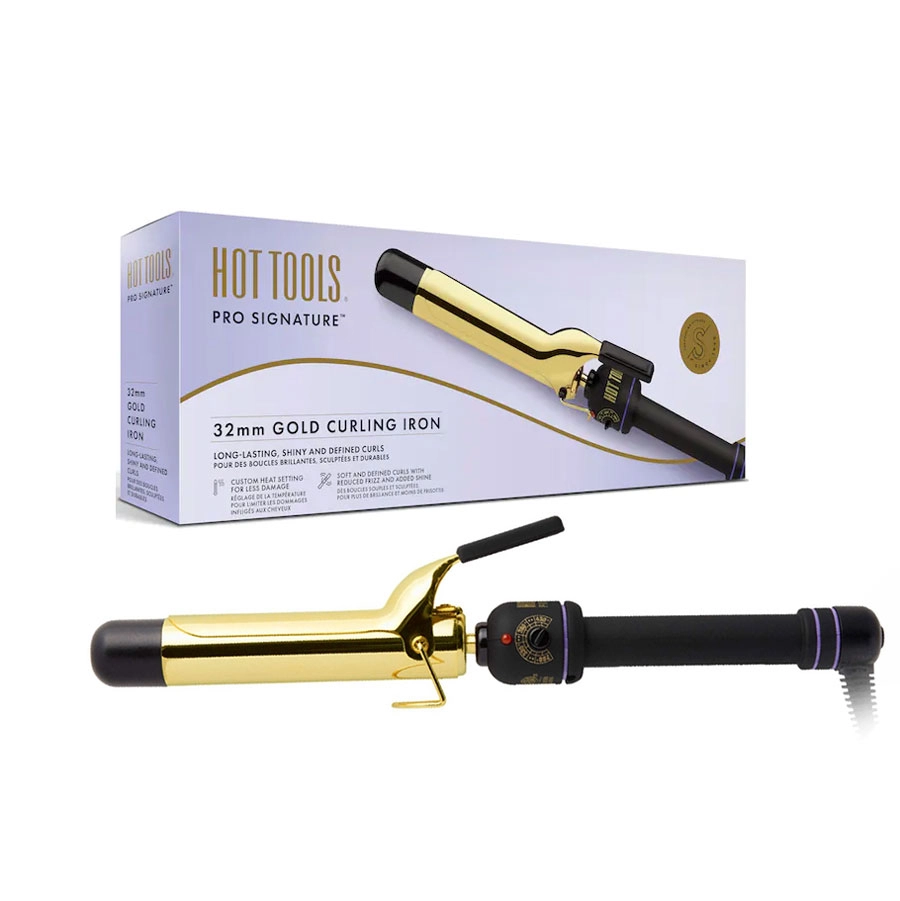 Ondulator Hot Tools Gold Curling, 32 mm, placat cu aur, Pro Signature, HTIR1576UKE, resigilat [2]