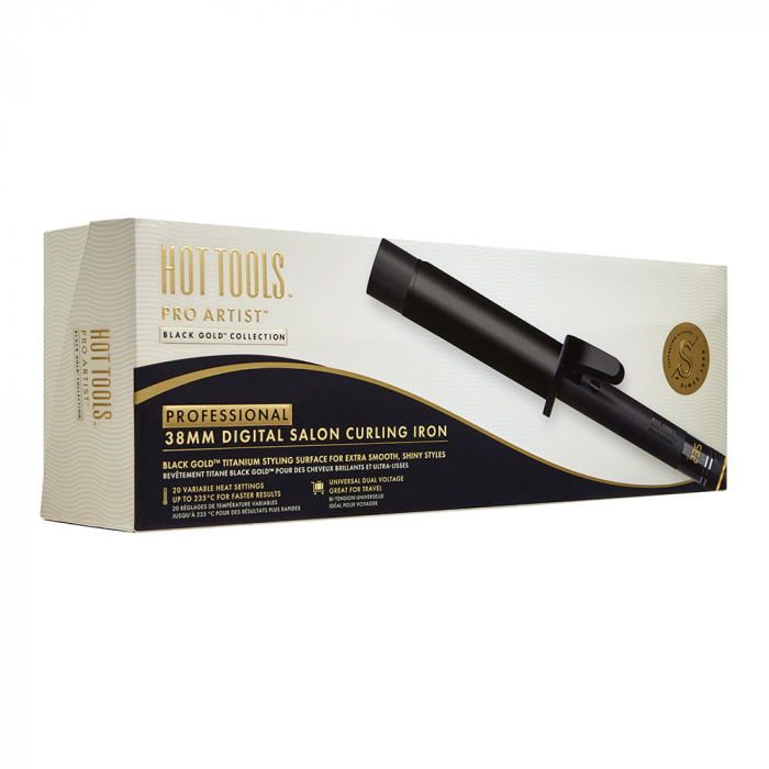 Ondulator Hot Tools, Pro Artist Black Gold collection, 38 mm, 20 trepte de temperatura, invelis din titan, HT1126BGUKE [10]