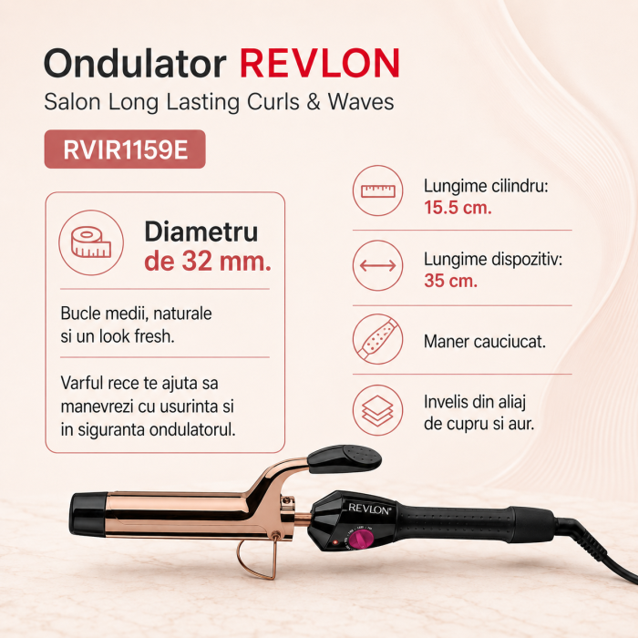 Ondulator REVLON Salon Long Lasting Curls & Waves RVIR1159E [2]