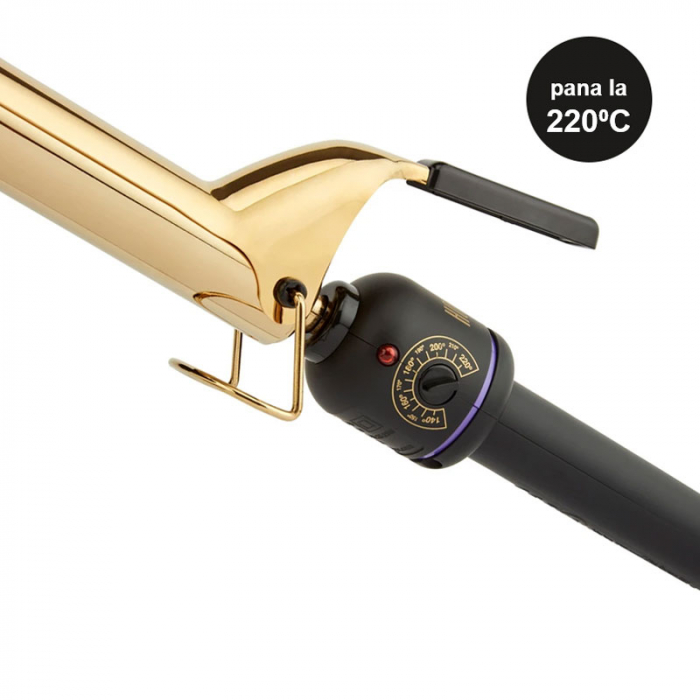Ondulator Hot Tools Gold Curling, 25 mm, placat cu aur, Pro Signature, HTIR1575UKE [6]