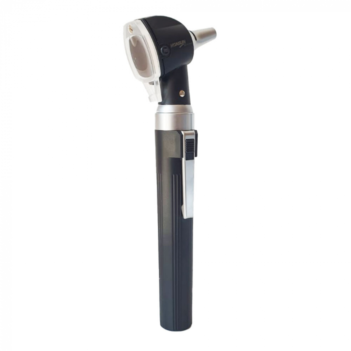 Otoscop portabil cu iluminare prin fibra optica Honsun HS-OT10S, Tehnologie XHL Xenon Halogen imbunatatita, port de insuflare pentru testare pneumatica, 8 speculi auriculari [4]