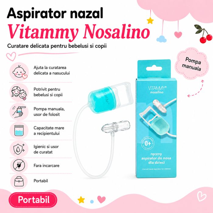 Pachet nou nascuti fetita, centura anticolici, seringi lavaj nazal, camera de inhalare, aparat de aerosoli, aspirator nazal, ser fiziologic izotonic, pompa manuala de san, termometru non-contact [10]