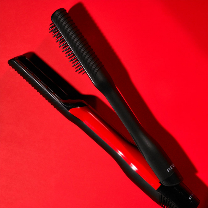 Aparat de coafat 2 in 1 Revlon One-Step Air Straight RVDR5330E, pentru uscare si indreptare, placi din Ceramica cu Turmalina infuzate cu ulei de argan, tehnologie AirPause, 6 setari [11]