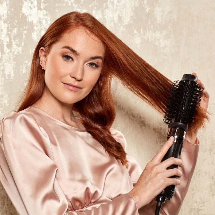 Perie electrica fixa multifunctionala Hot Tools One-Step Blow Dry Volumiser Set, Pro Artist Black Gold collection, 2 capete detasabile, 3 trepte de temperatura, HTDR1100BGUKE [9]