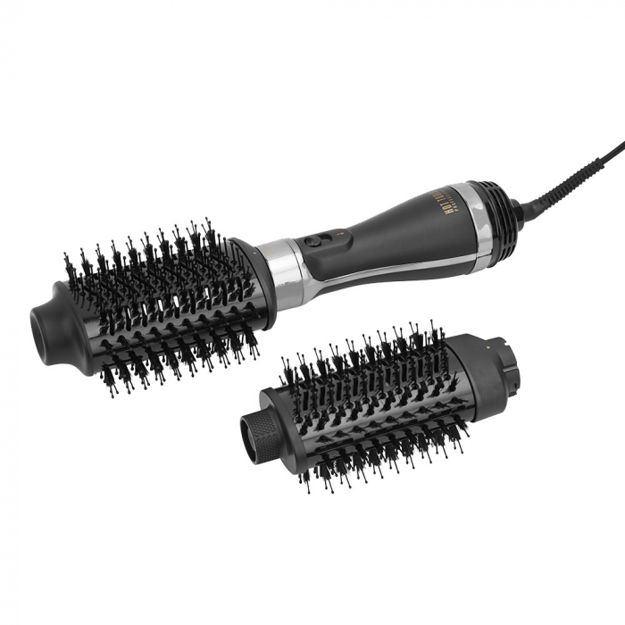 Perie electrica fixa multifunctionala Hot Tools One-Step Blow Dry Volumiser Set, Pro Artist Black Gold collection, 2 capete detasabile, 3 trepte de temperatura, HTDR1100BGUKE [3]