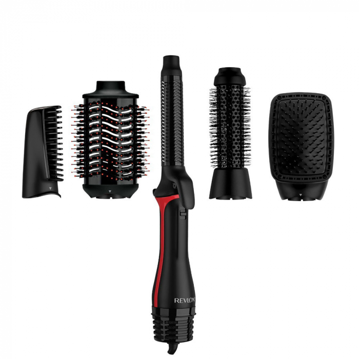 Perie electrica fixa multifunctionala Revlon One-Step Blow-Dry Multi Air Styler 5 in 1 RVDR5371E, 5 capete detasabile, 4 setari de temperatura, pentru toate tipurile si lungimile de par [2]