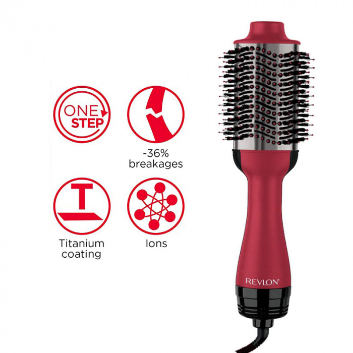Perie electrica fixa REVLON Special Edition One-Step Volumiser Titanium, RVDR5279UKE, 3 trepte de temperatura [6]