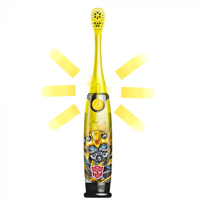 Periuta de dinti cu LED si efecte sonore FIREFLY, pentru copii 3+, Animatie Transformers Bumblebee, Galben [3]