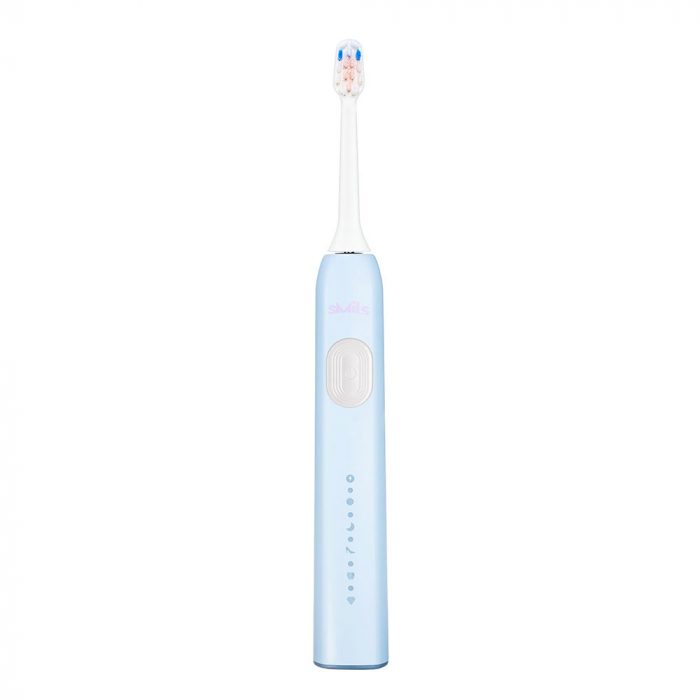 Periuta de dinti electrica Vitammy Smils Cloud, 82.000 de miscari/min, 5 programe de periaj, baza incarcare USB, 2 capete periuta, Bleu [2]