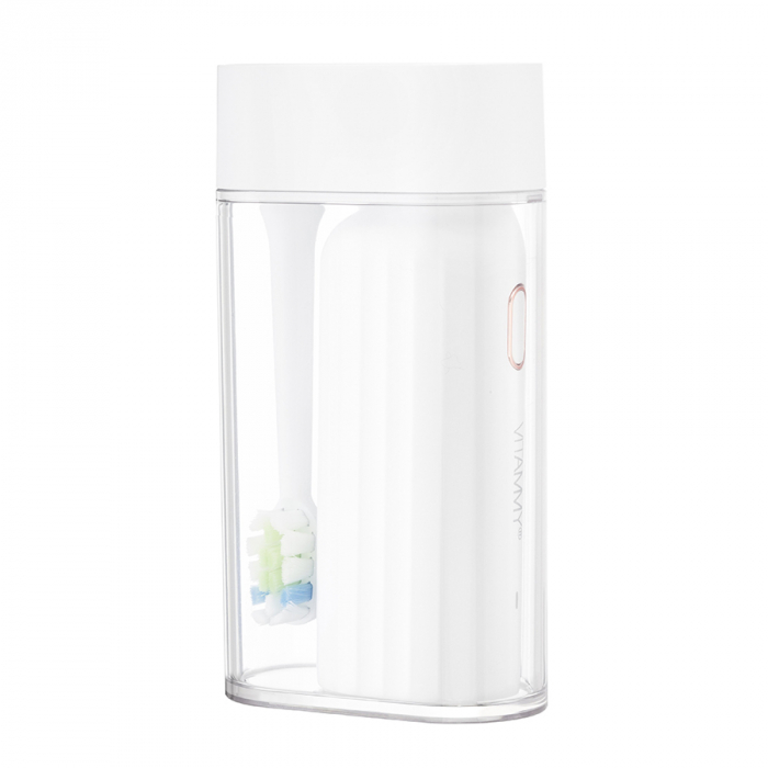 Periuta de dinti electrica VITAMMY Vivo, model premium, 72000 vibratii/min, 3 moduri de periaj, rezistenta la apa, Alb [7]