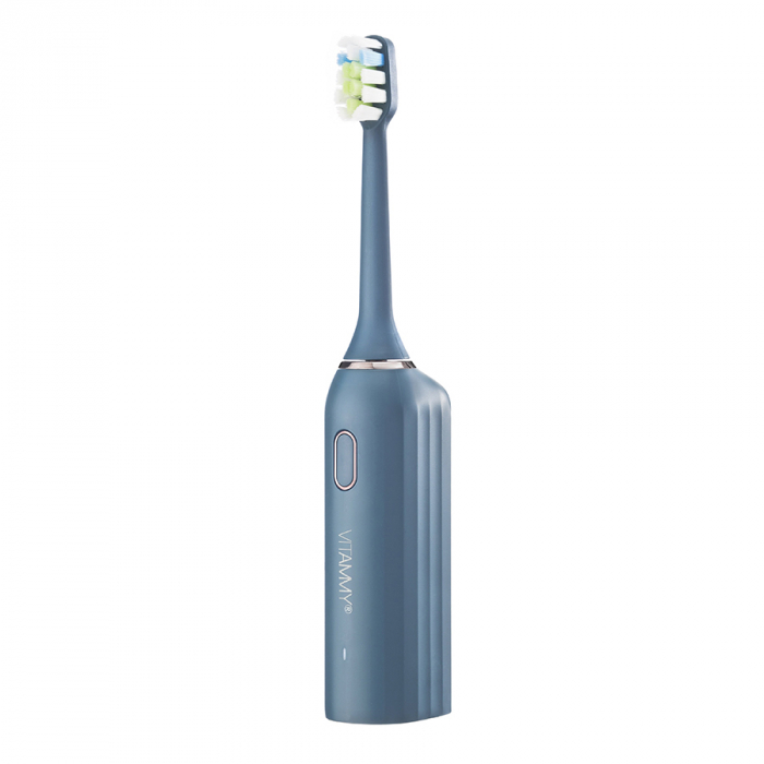 Periuta de dinti electrica VITAMMY Vivo, model premium, 72000 vibratii/min, 3 moduri de periaj, rezistenta la apa, Antracit [4]