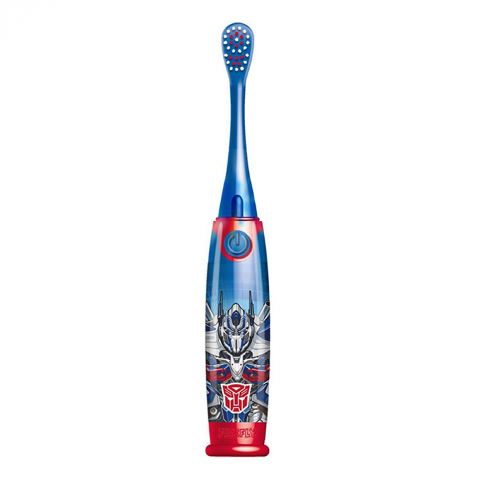 Periuta de dinti FIREFLY cu LED si efecte sonore, pentru copii 3+, Animatie Transformers Optimus Prime, Albastru [2]