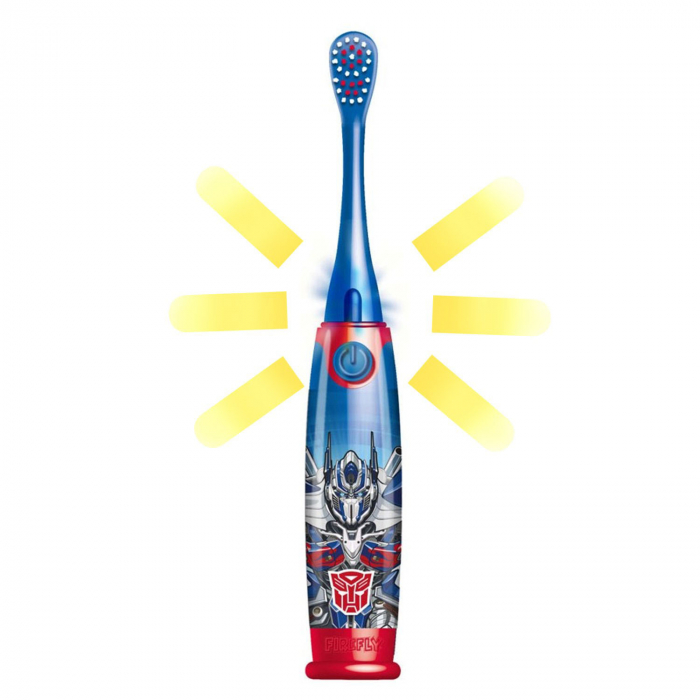 Periuta de dinti FIREFLY cu LED si efecte sonore, pentru copii 3+, Animatie Transformers Optimus Prime, Albastru [3]