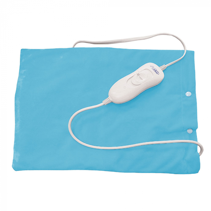 Perna cu incalzire electrica Sanity MediFlower, 40 x 30 cm, 3 trepte de incalzire, material placut, lavabil, Turcoaz [2]