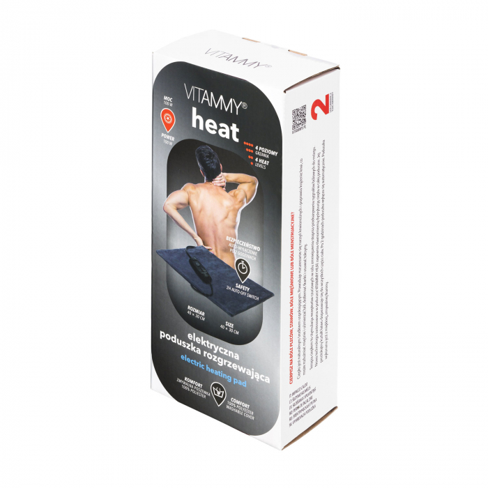 Perna cu incalzire electrica VITAMMY Heat, pentru spate si gat, Gri inchis [4]