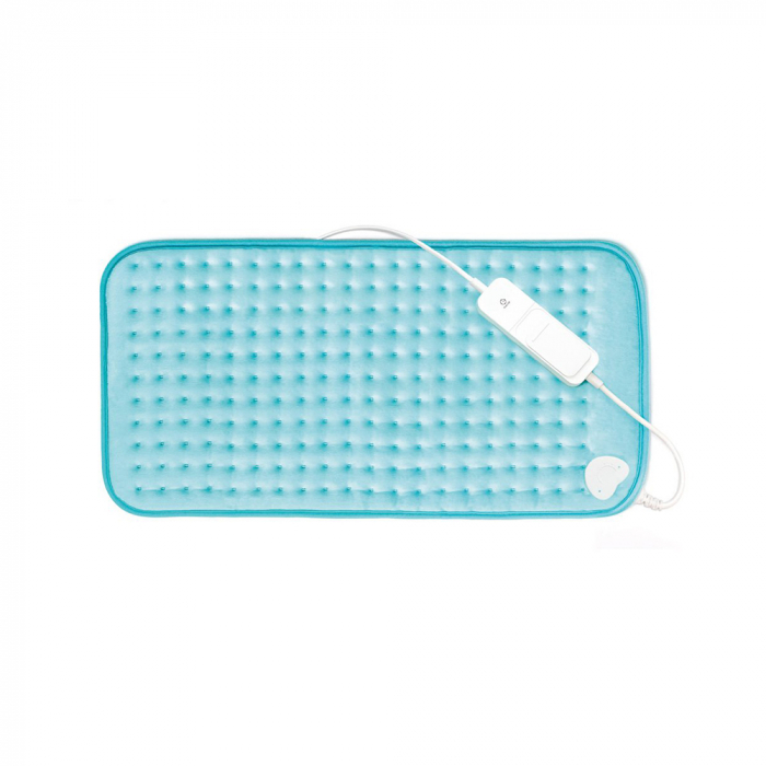 Perna cu incalzire electrica Vitammy Warm-up XL, 30 x 60 cm, 3 trepte de incalzire, termostat, material placut, spalare manuala, Turcoaz [2]