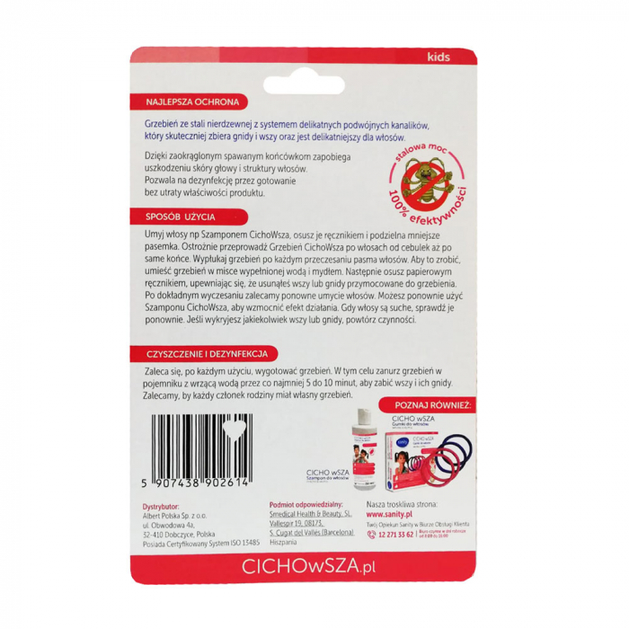 Pieptene Sanity Cicho wSZA pentru indepartarea paduchilor [4]