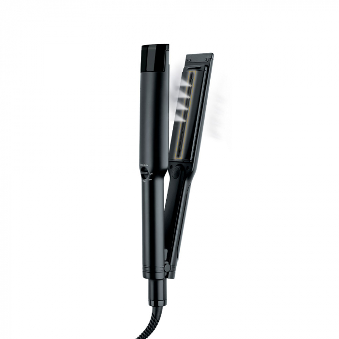 Placa de indreptat parul cu aburi Hot Tools Steamstyler, Pro Artist Black Gold collection, 38 mm, 6 trepte de temperatura, 3 setari de aburi, invelis din titan, HTST4002BGUKE [3]