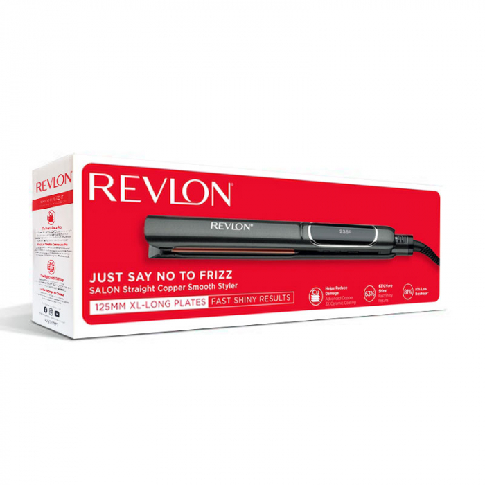 Placa de indreptat parul REVLON Salon Straight Copper Smooth Styler RVST2175E2, afisaj LCD [7]