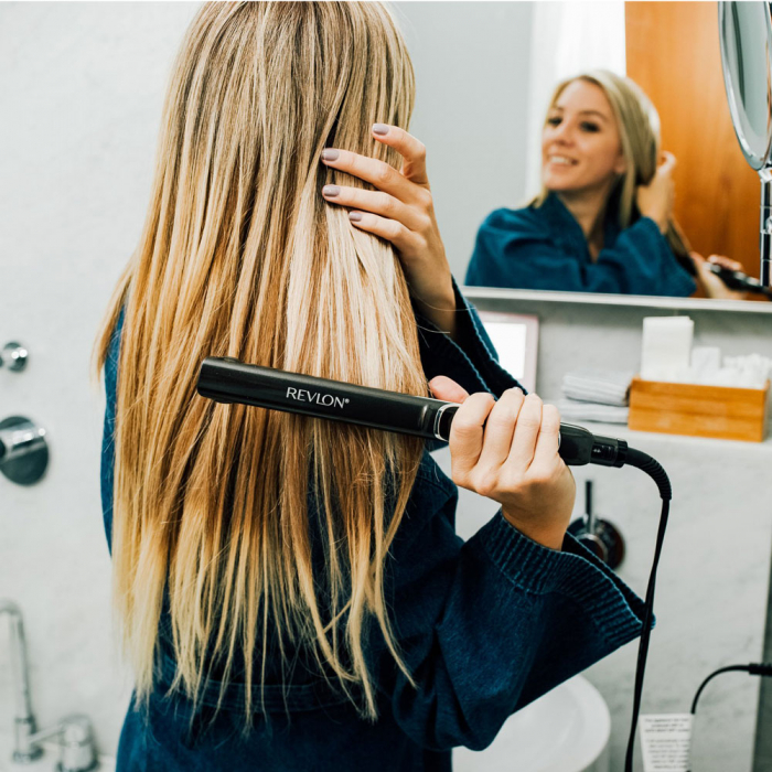 Placa de indreptat parul REVLON Salon Straight Copper Smooth Styler RVST2175E2, afisaj LCD, resigilata [6]