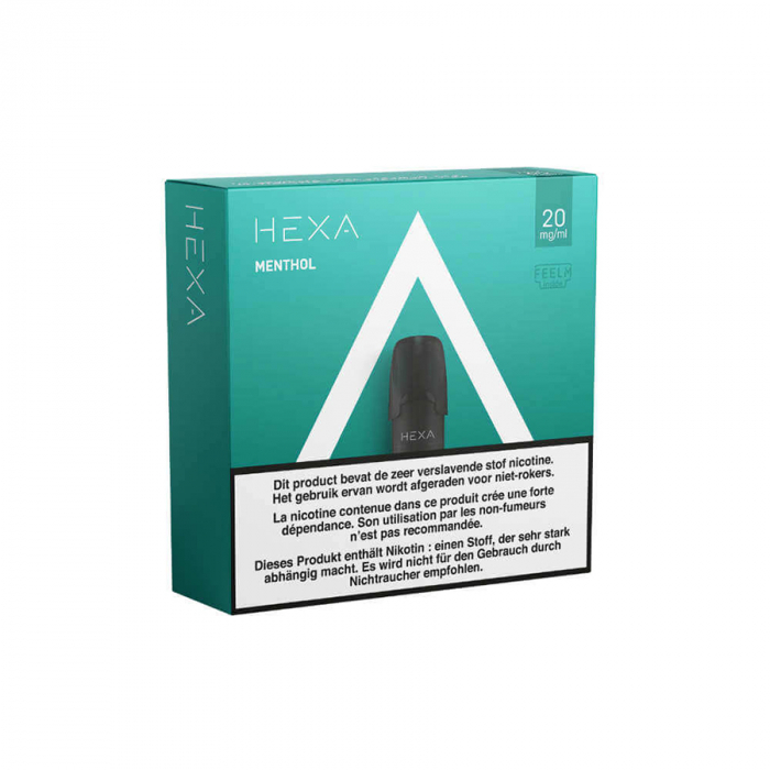 Pod HEXA Menthol, set 2 cartuse lichid tigara electronica Hexa, menta, 20 mg nicotina [4]