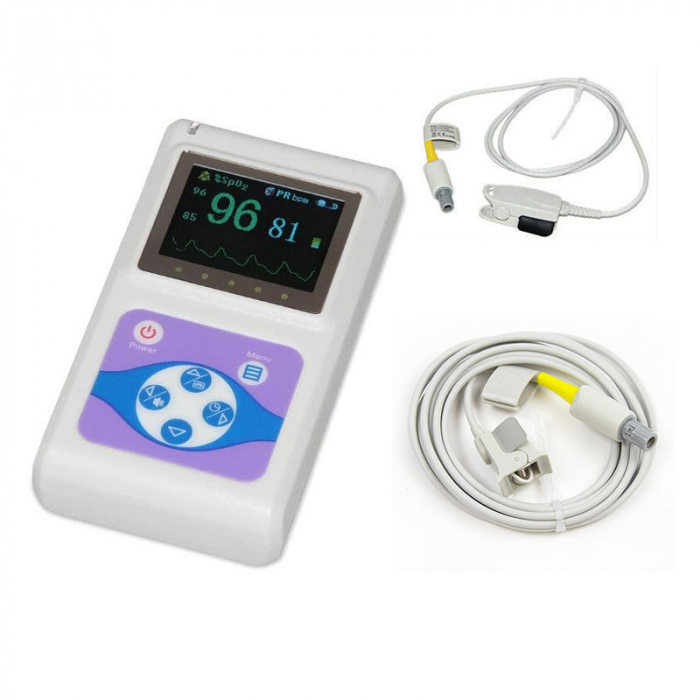 Pulsoximetru profesional Contec CMS60D, senzor adulti si senzor pediatric [1]