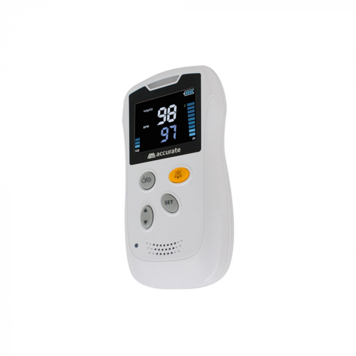 Pulsoximetru portabil Accurate HS10A, senzor neonatal, senzor pediatric, senzor adulti, display LCD, functie de alarma, baterii incluse [4]